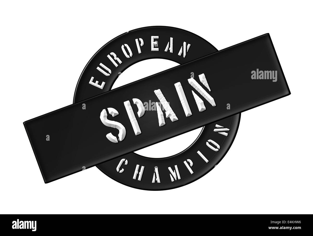 Champion d'Europe - Espagne Banque D'Images