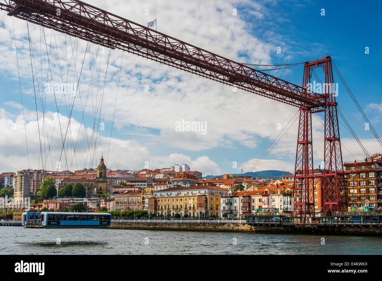 Pont Vizcaya ou Puente Colgante, Bilbao, Biscaye, Pays Basque, Espagne Banque D'Images