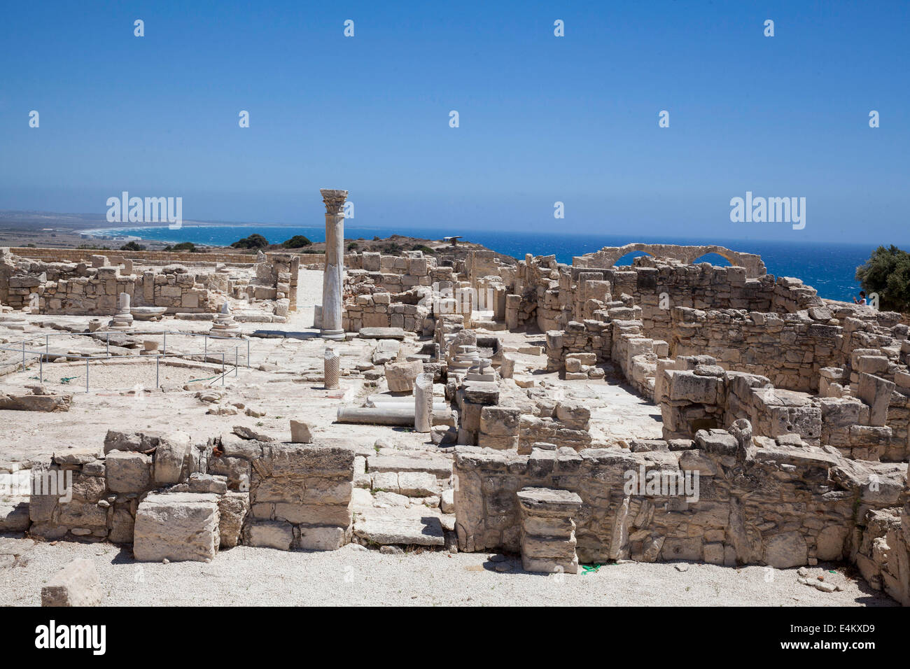 Ruines Romaines de Kourion, Chypre Banque D'Images