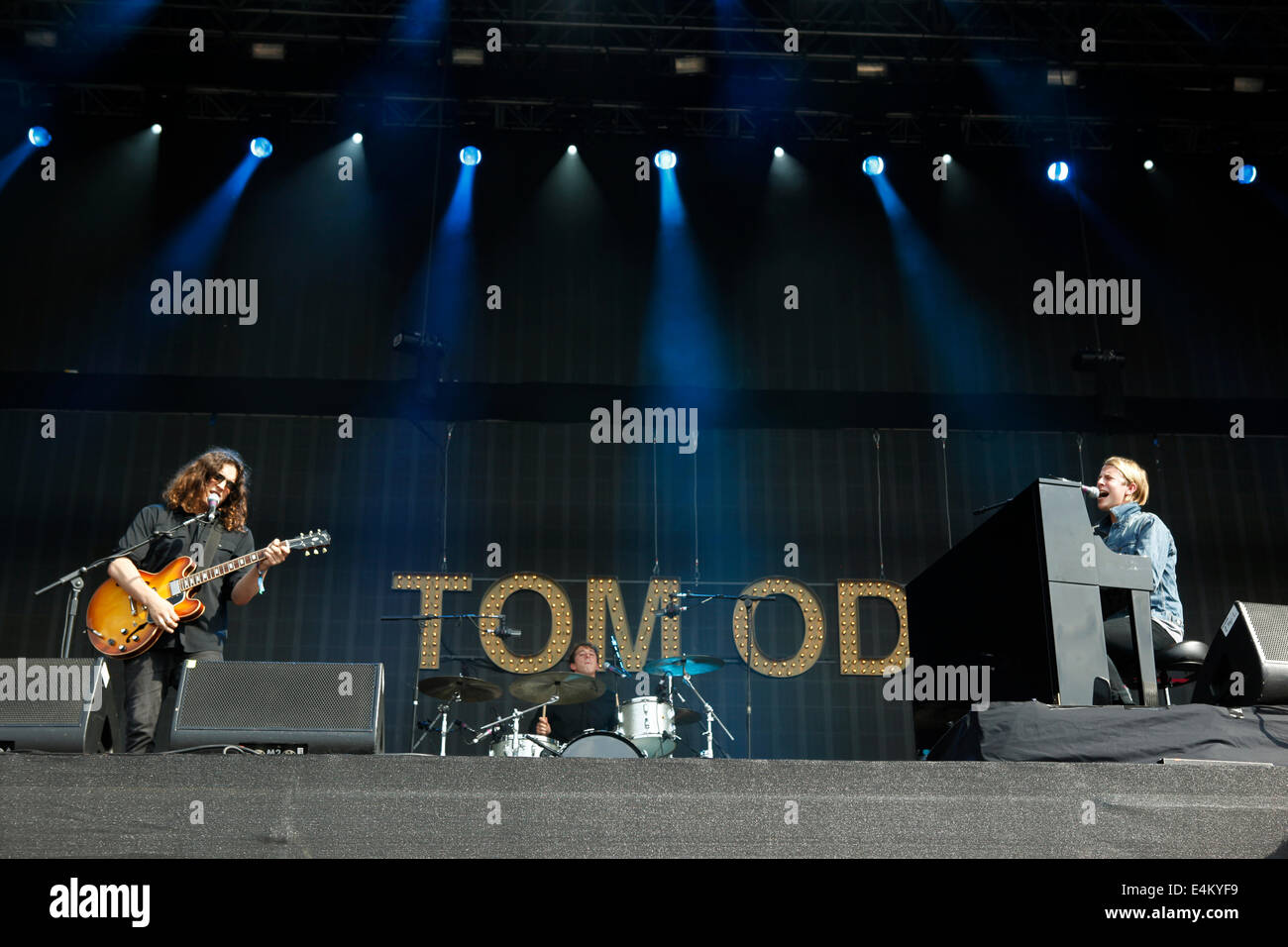 Tom Odell : live at Hyde Park Festival l'heure d'été britannique Barclaycard Banque D'Images