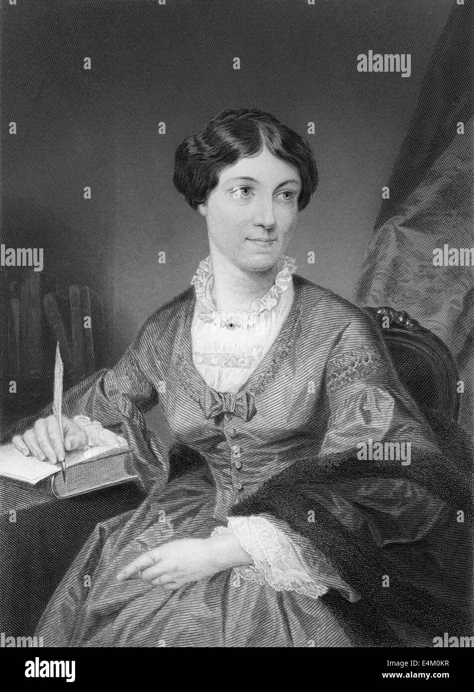 Harriet Martineau, 1802 - 1876, un théoricien social Anglais et écrivain Whig, Banque D'Images