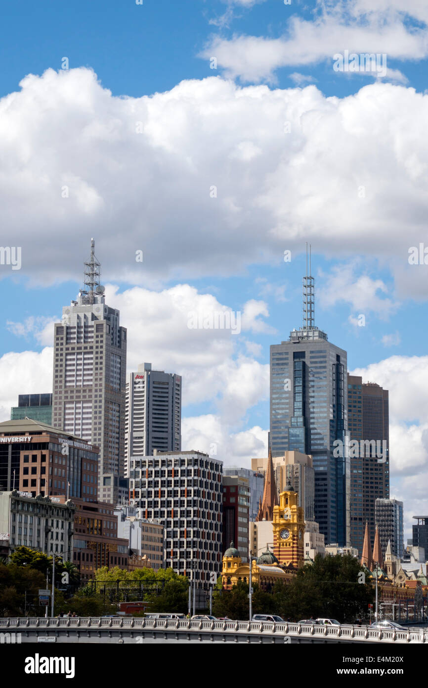 Melbourne Australie, gratte-ciel gratte-ciel gratte-ciel bâtiment bâtiments bâtiments, gratte-ciel, AU140318083 Banque D'Images