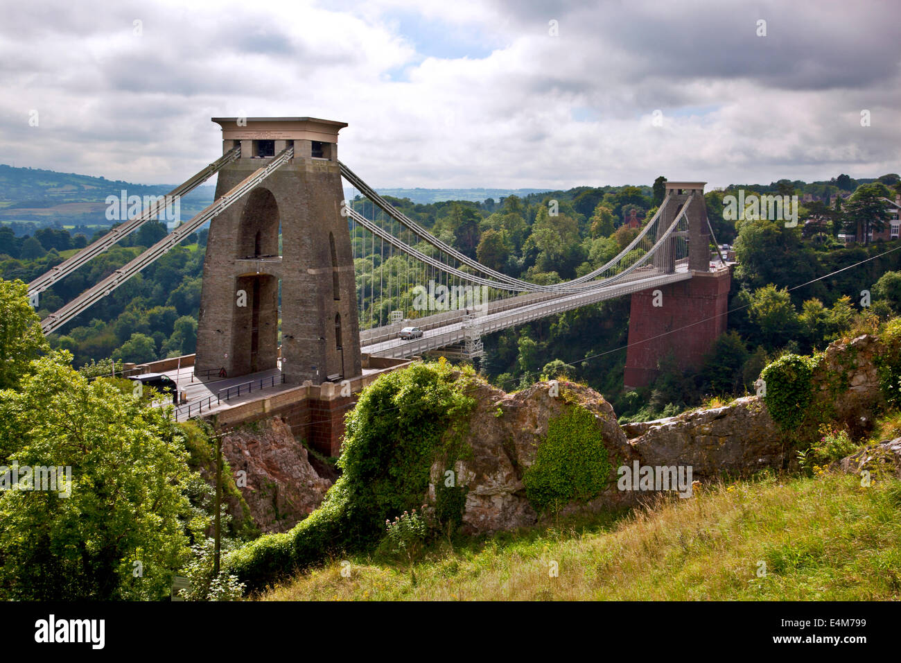 Pont suspendu de Clifton à Bristol, Royaume Uni Banque D'Images