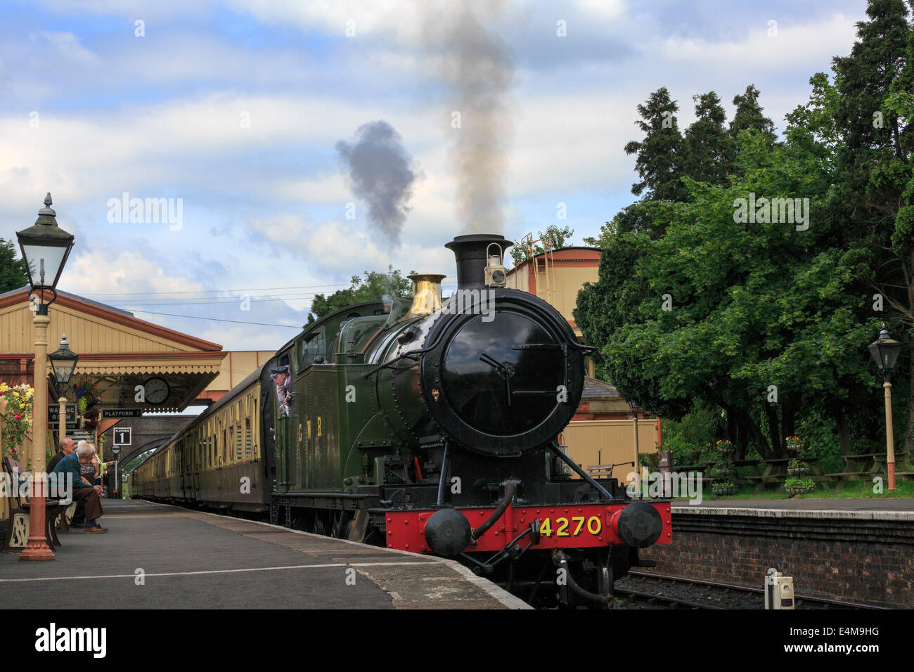 Locomotive à vapeur 4270, Gloucestershire Warwickshire Railway à Toddington Gare, Gloucestershire Banque D'Images