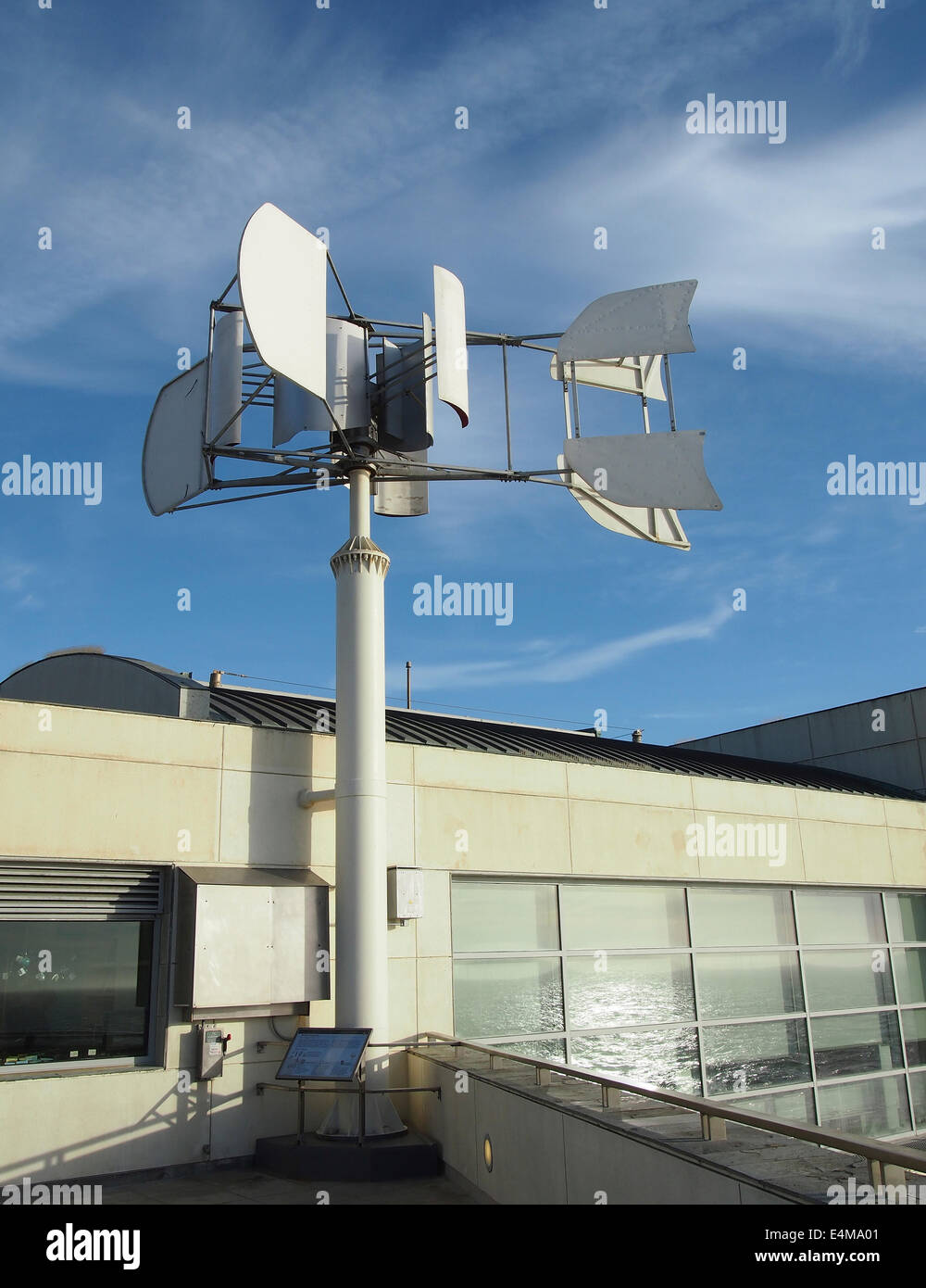 Éolienne à axe vertical, Cliff House, San Francisco Banque D'Images