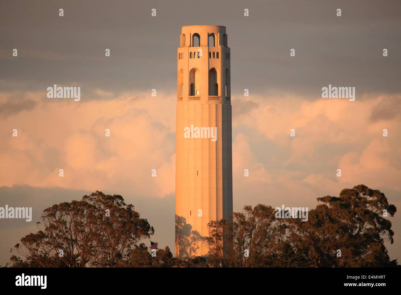La Coit Tower à San Francisco, Californie Banque D'Images