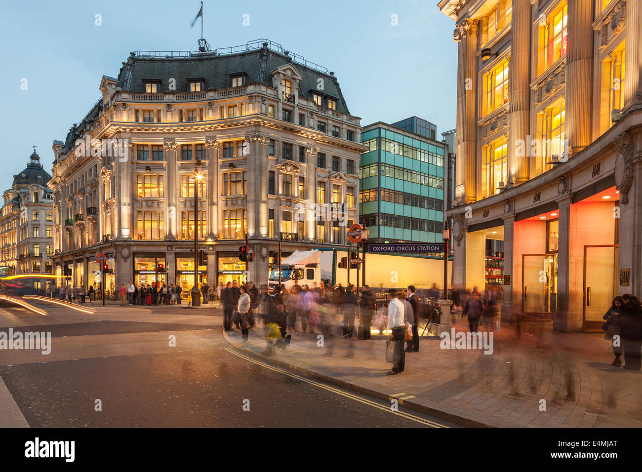 Oxford Circus, Londres, Angleterre Banque D'Images