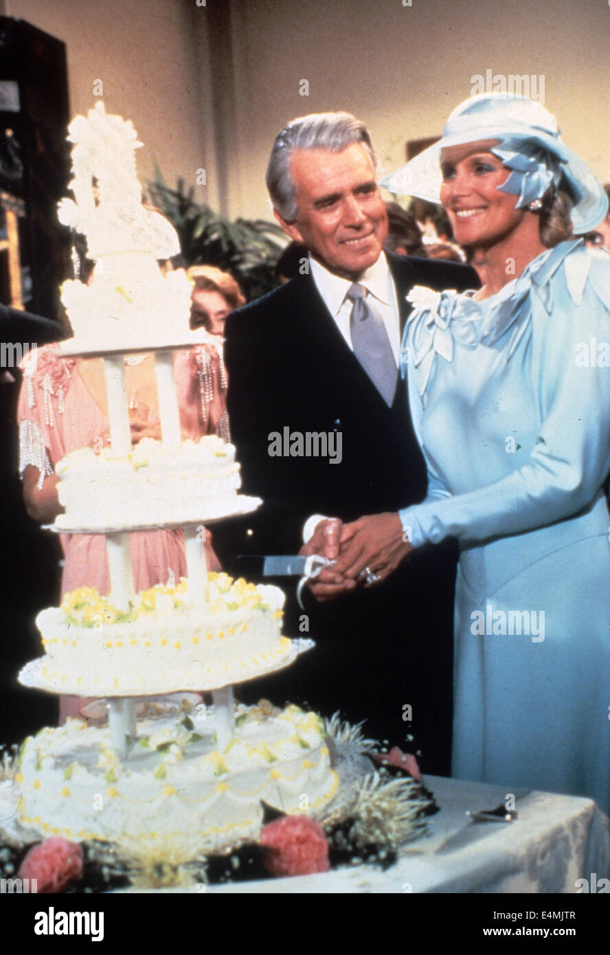 Aaron Spelling dynastie séries télévisées américaines (1981-1989) avec Linda Evans et John Forsythe Banque D'Images