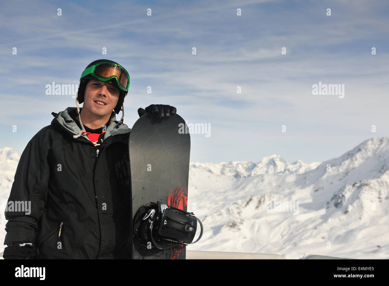 L'hiver ski Neige Banque D'Images