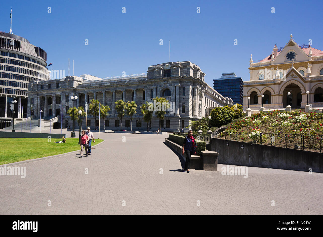 Le Parlement et la ruche, Wellington Banque D'Images