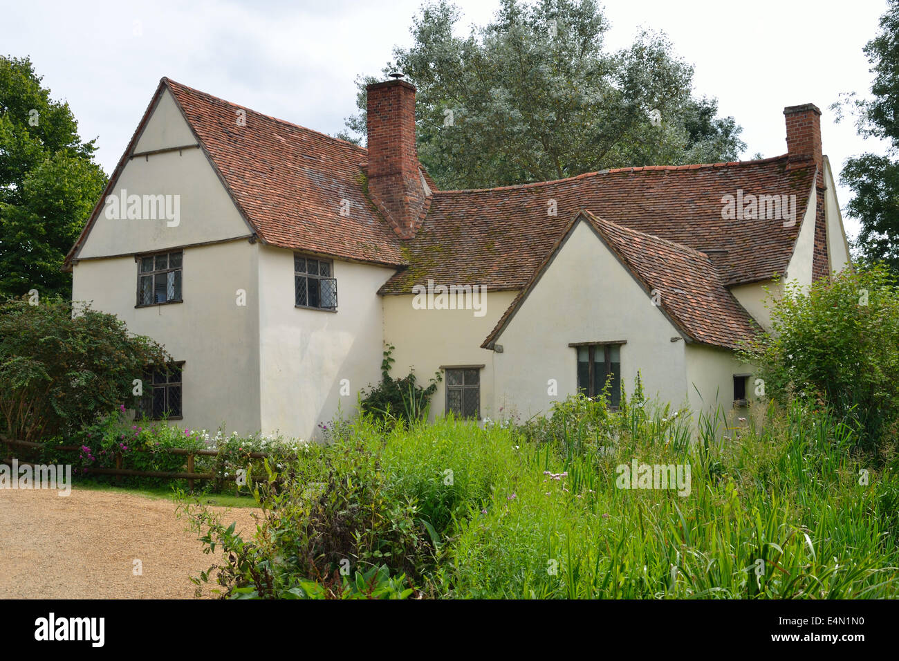 Willy lotts Cottage avec chemin Banque D'Images