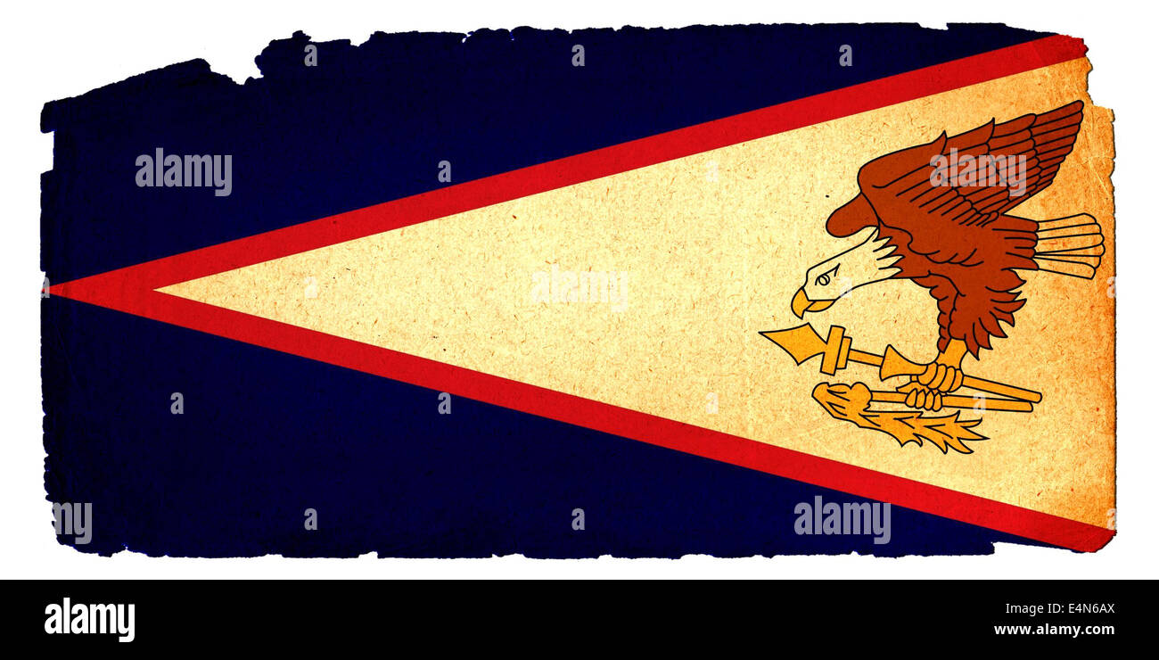 Grunge Flag - Samoa Américaines Banque D'Images