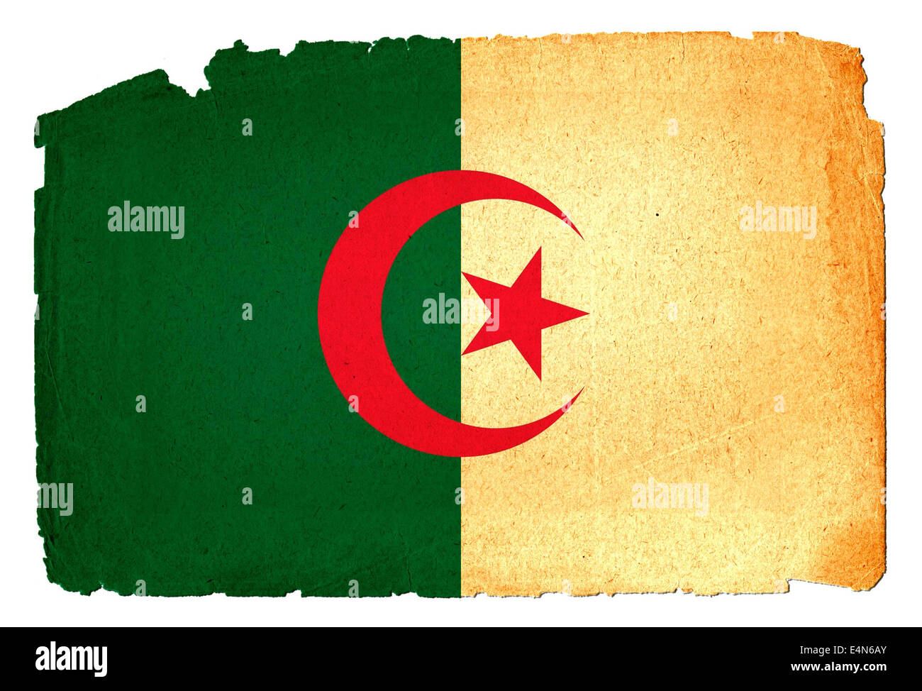 Algérie - Drapeau Grunge Banque D'Images