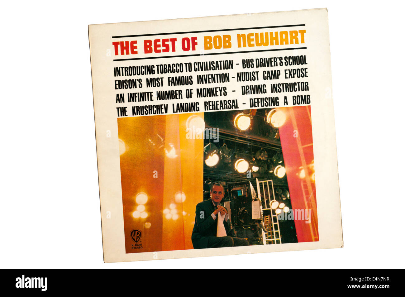 Le meilleur de Bob Newhart a été libéré par le comédien américain en 1971. Banque D'Images