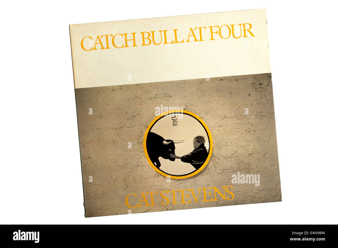 Catch Bull at Four était un album de Cat Stevens sorti en 1972. Le titre est tiré de l'un des dix taureaux de Zen. Banque D'Images
