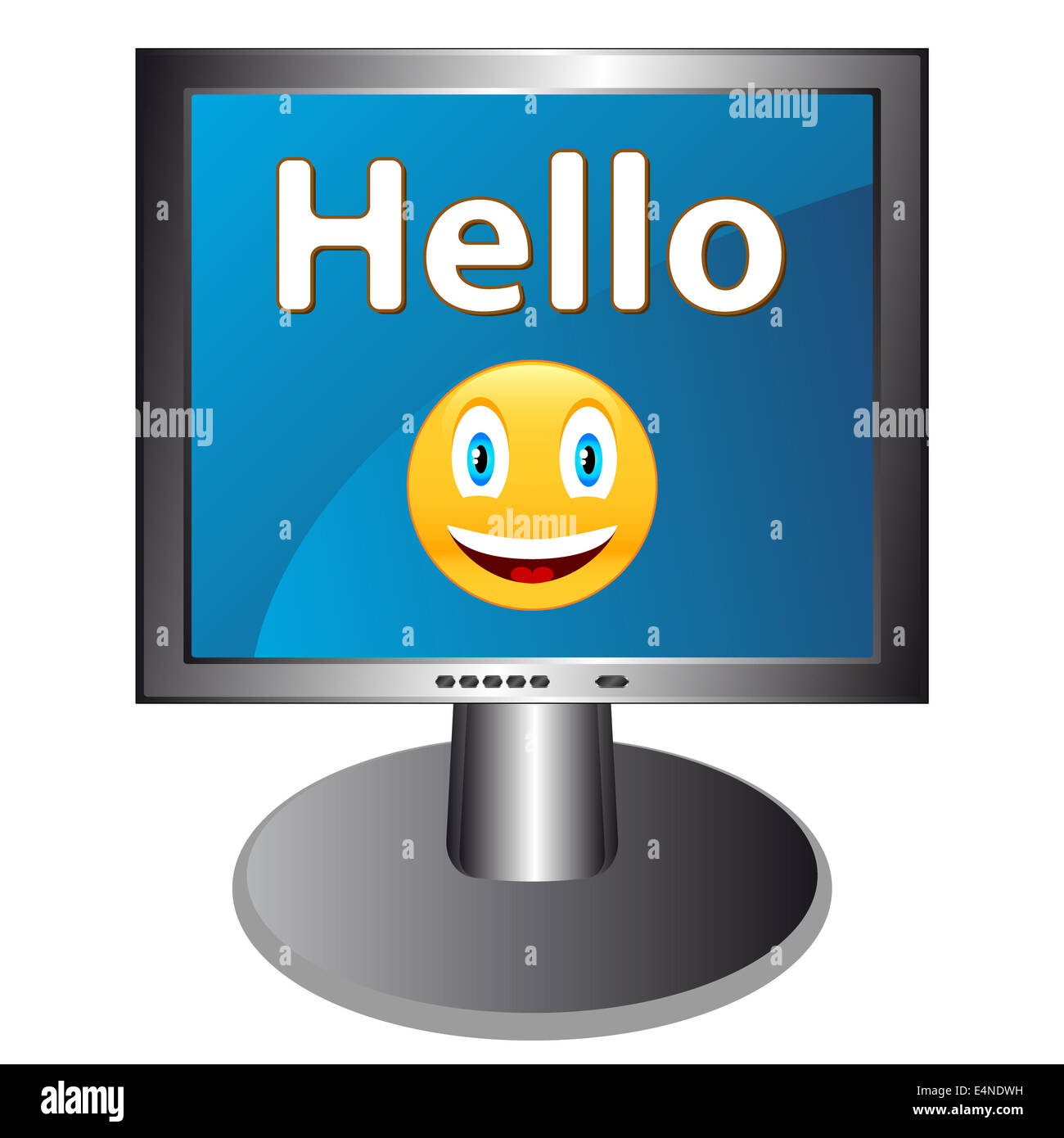 Bonjour avec le sourire Banque D'Images