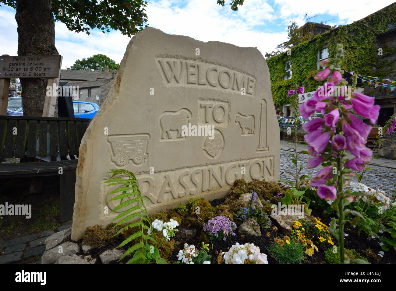 Grassington, village du Yorkshire, UK Banque D'Images