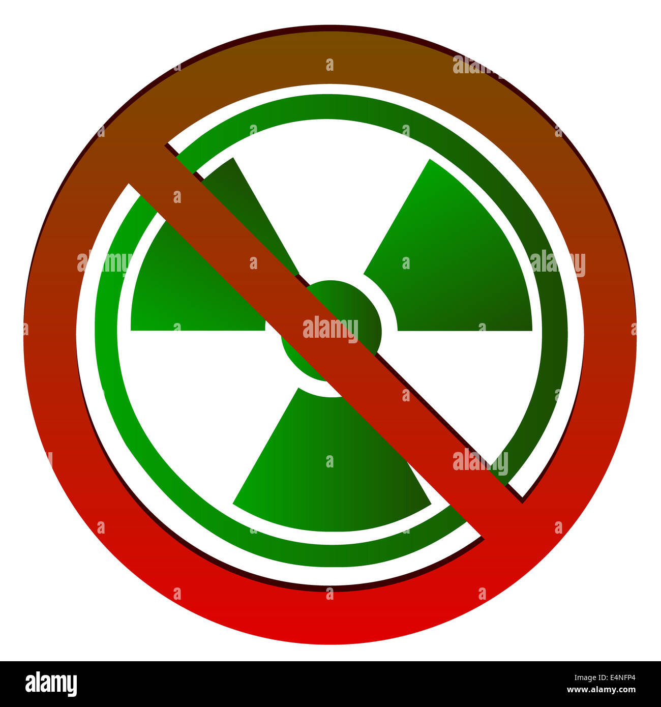 Autocollant Symbole Radioactif / Biohazard Brillant - 3 Pouces - Vinyle