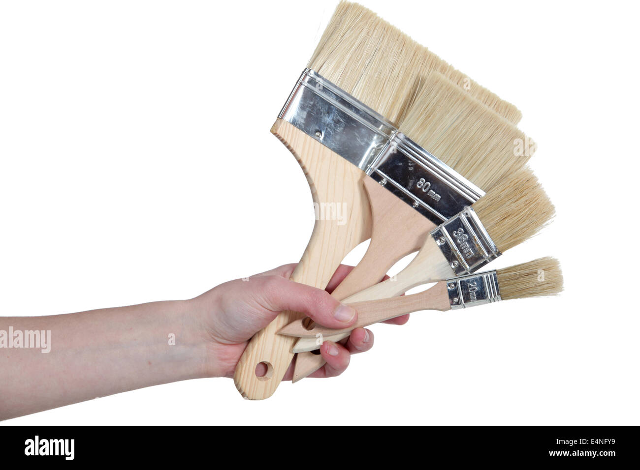 Brosses à main de femme Banque D'Images