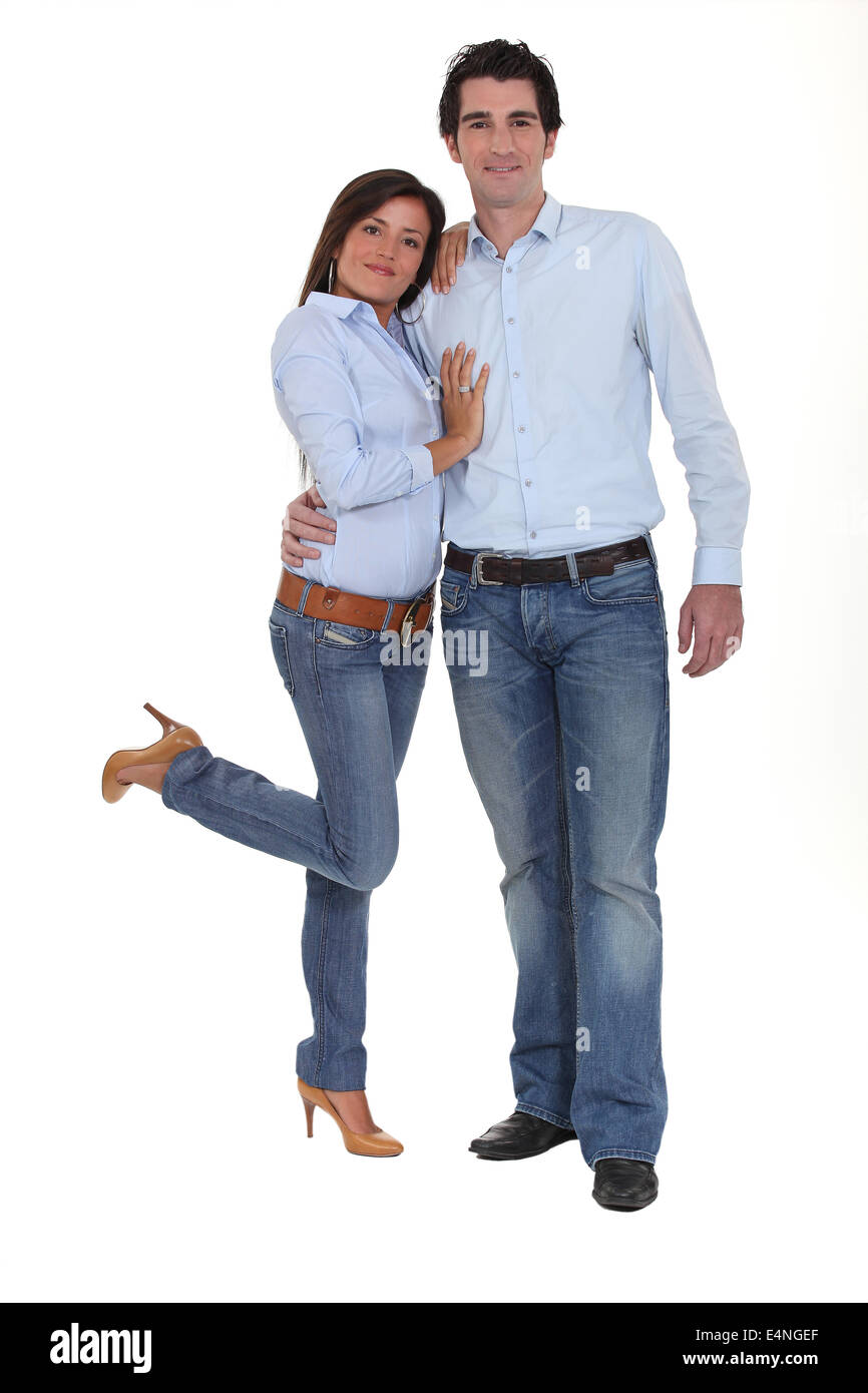 Portrait d'un couple aussi bien habillé Banque D'Images