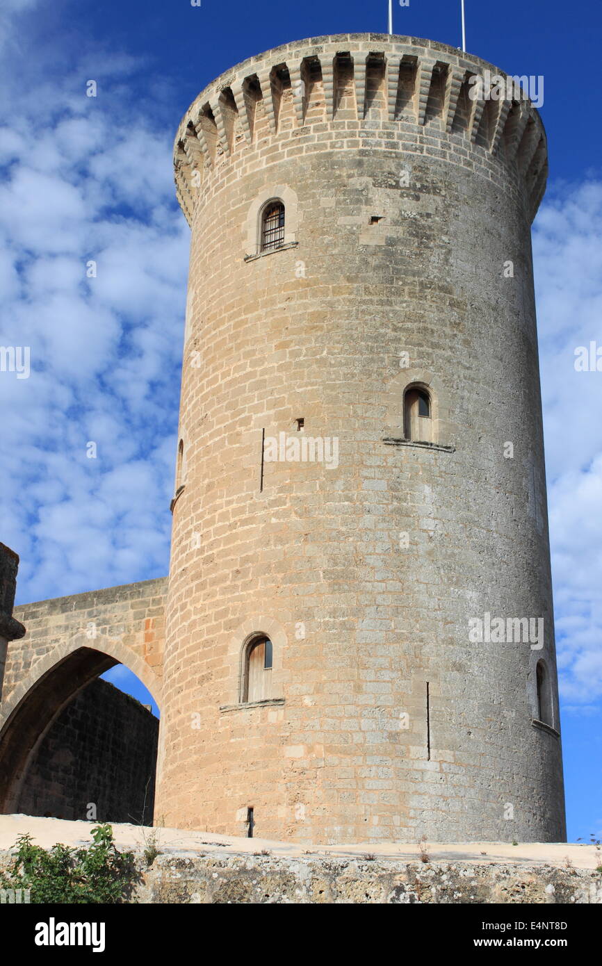 Château de Bellver à Palma de Majorque, Espagne Banque D'Images