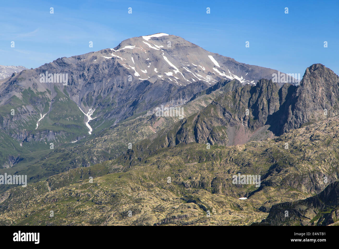 Tirage Argentique Vintage 1920 - Vue Du Mont Buet Vers Les Fiz (Massif Du Mont-Blanc)