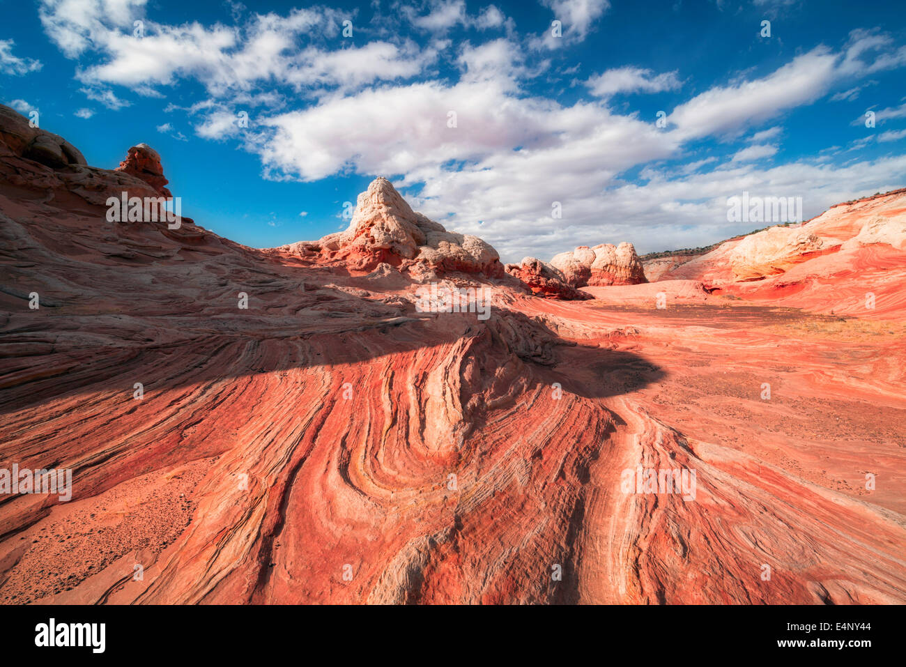 USA, Arizona, Pocket Blanc, voir des formations rocheuses Banque D'Images