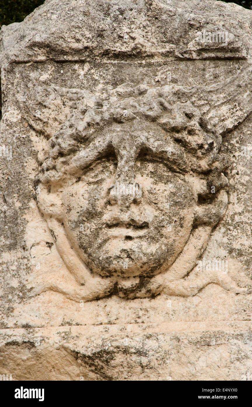 L'EUROPE, Croatie, Zadar, le Forum (1er siècle avant J.-C. à 3e siècle A.D), sculpture de Jupiter Banque D'Images