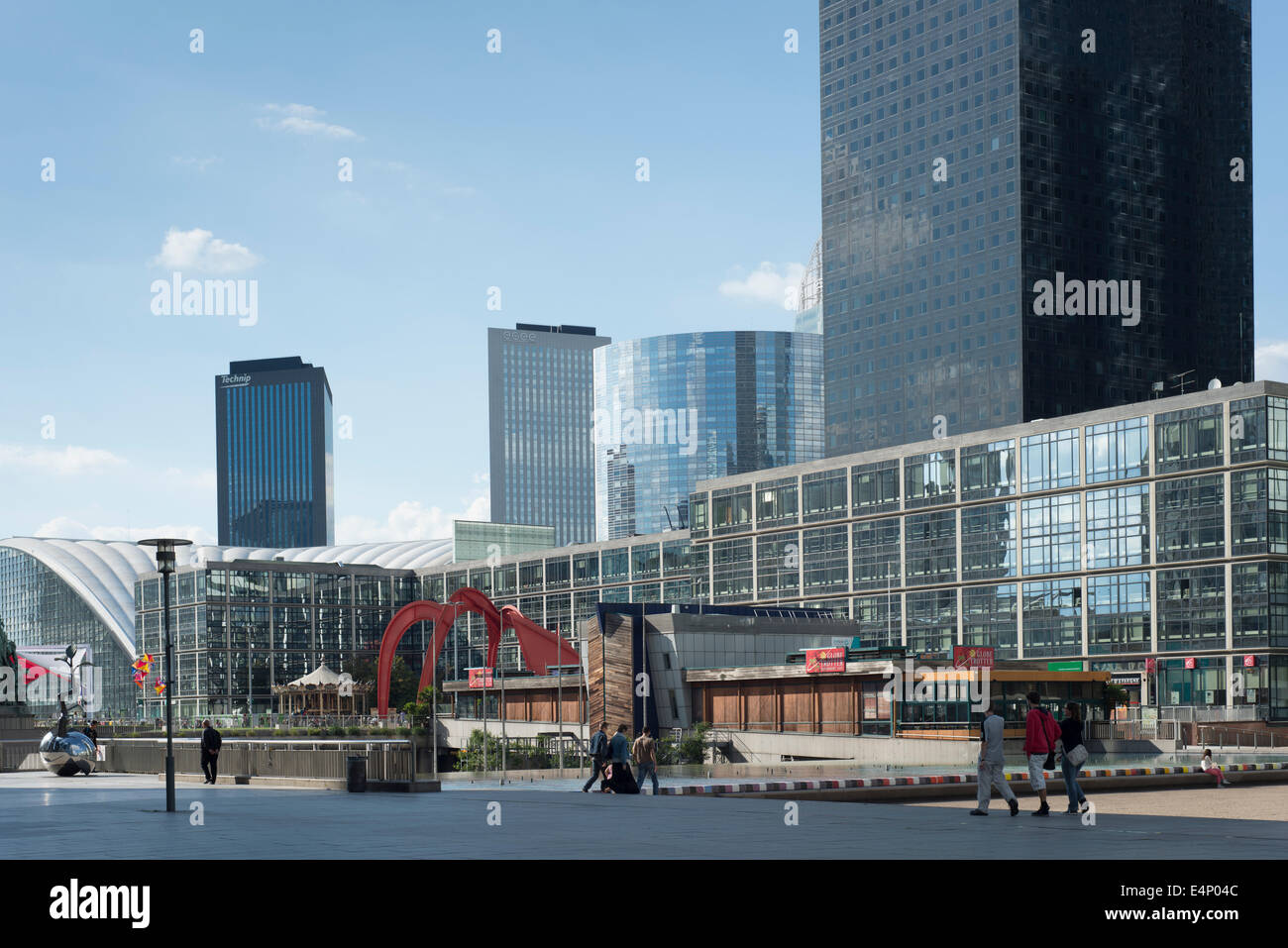 La défense économique et financière, dans la banlieue parisienne. La France. Banque D'Images