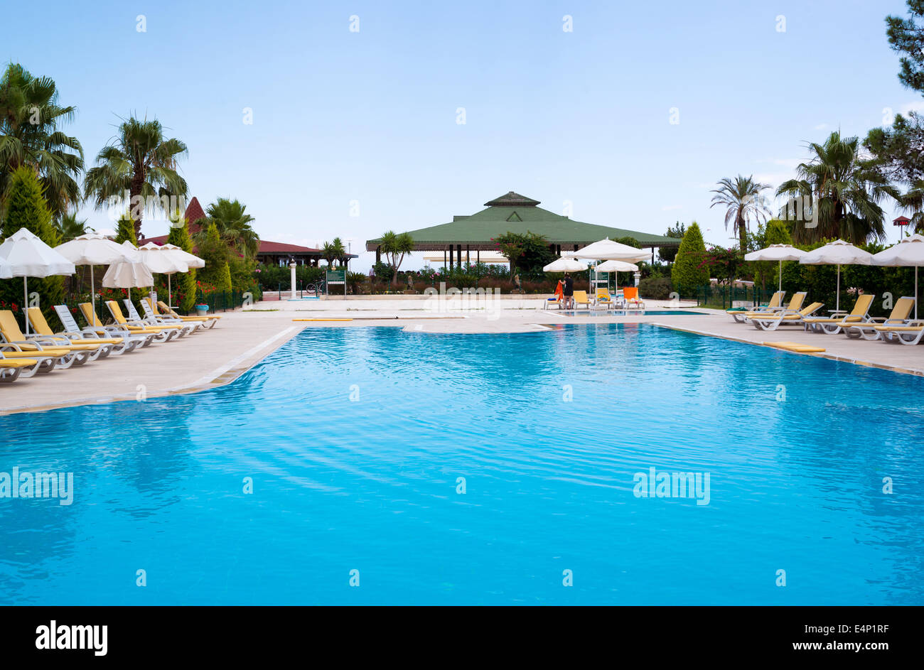 Piscine extérieur, Turquie Banque D'Images