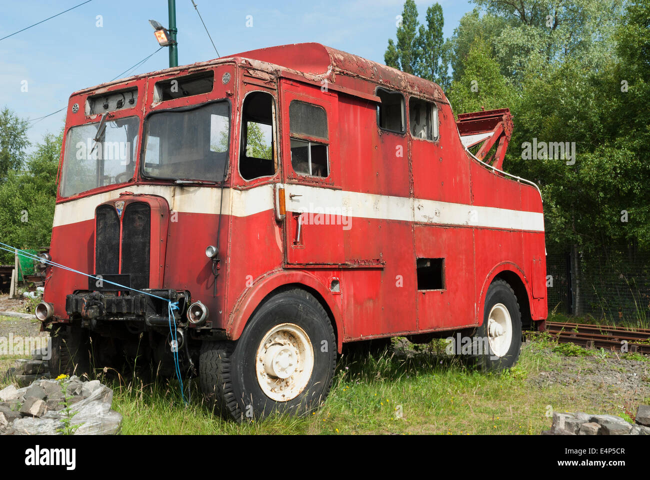 Old Vintage Pickup à Summerlee Musée de patrimoine industriel. Banque D'Images