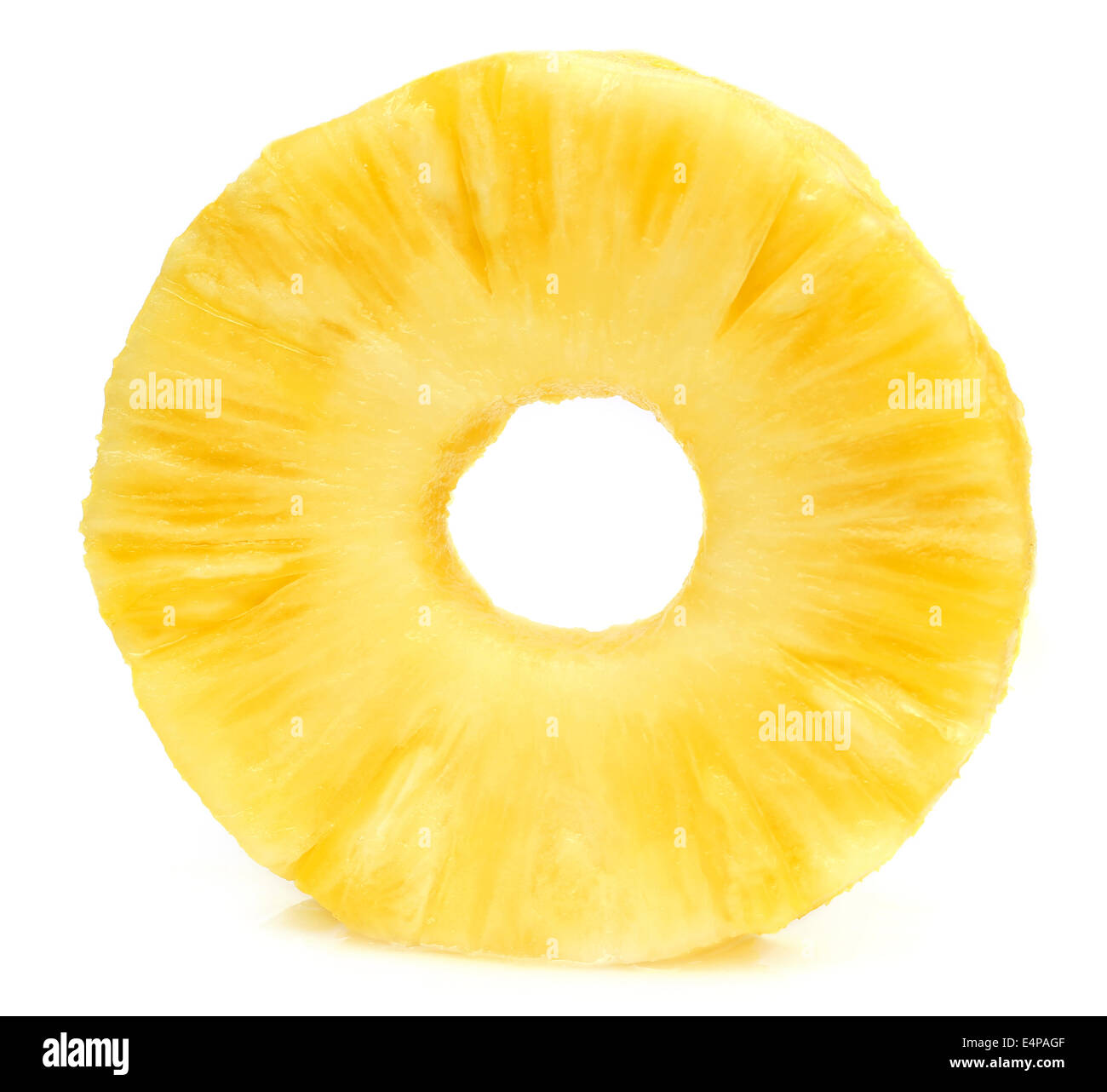 Fabrication d'ananas sur fond blanc Banque D'Images