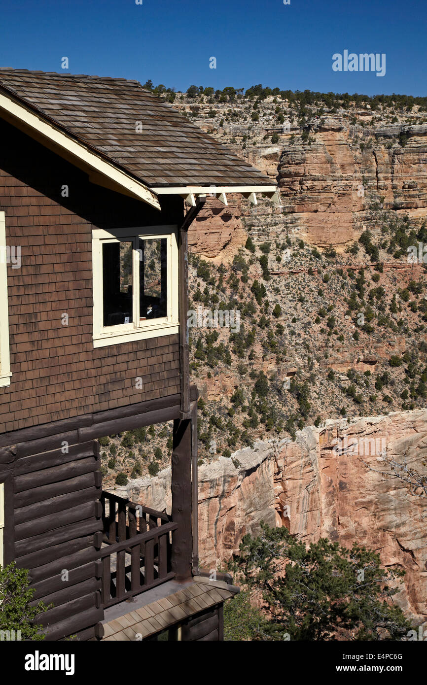 Kolb historique Studio (1904), village du Grand Canyon, South Rim, le Parc National du Grand Canyon, Arizona, USA Banque D'Images