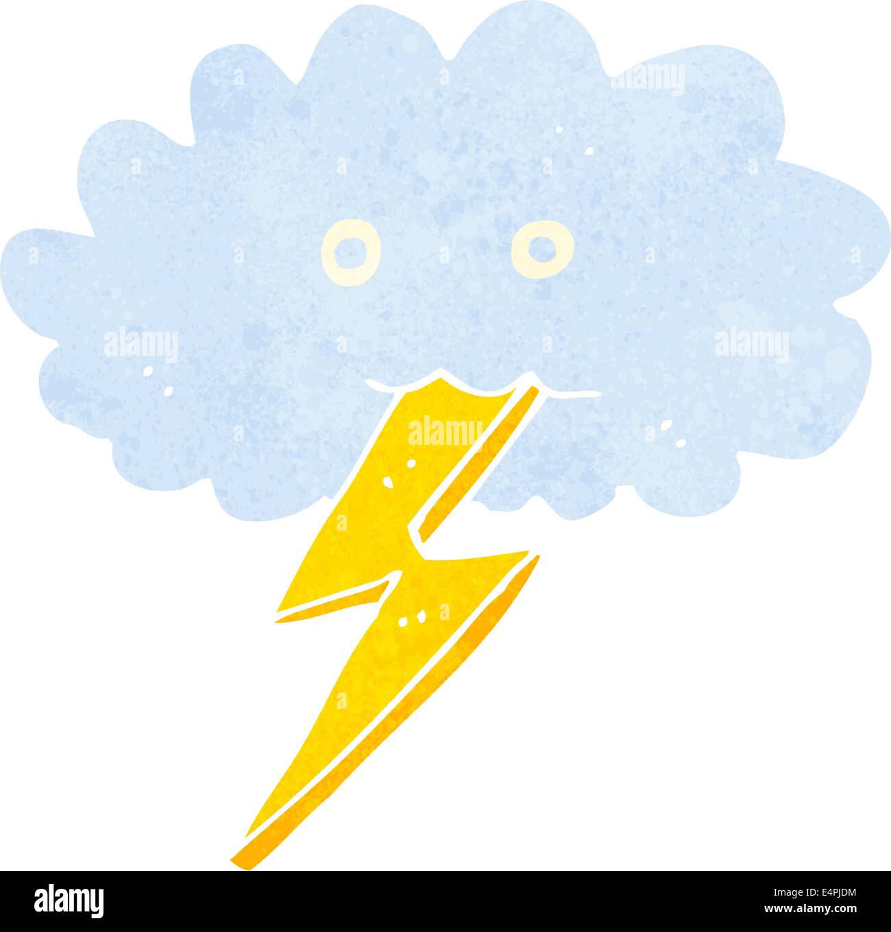 Cartoon lightning bolt cloud Banque d'images vectorielles - Alamy