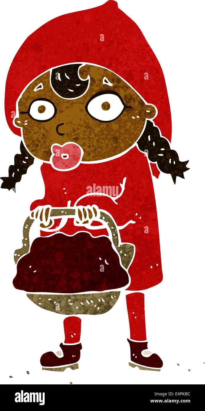 Le petit chaperon rouge dessin Banque d'images vectorielles - Alamy