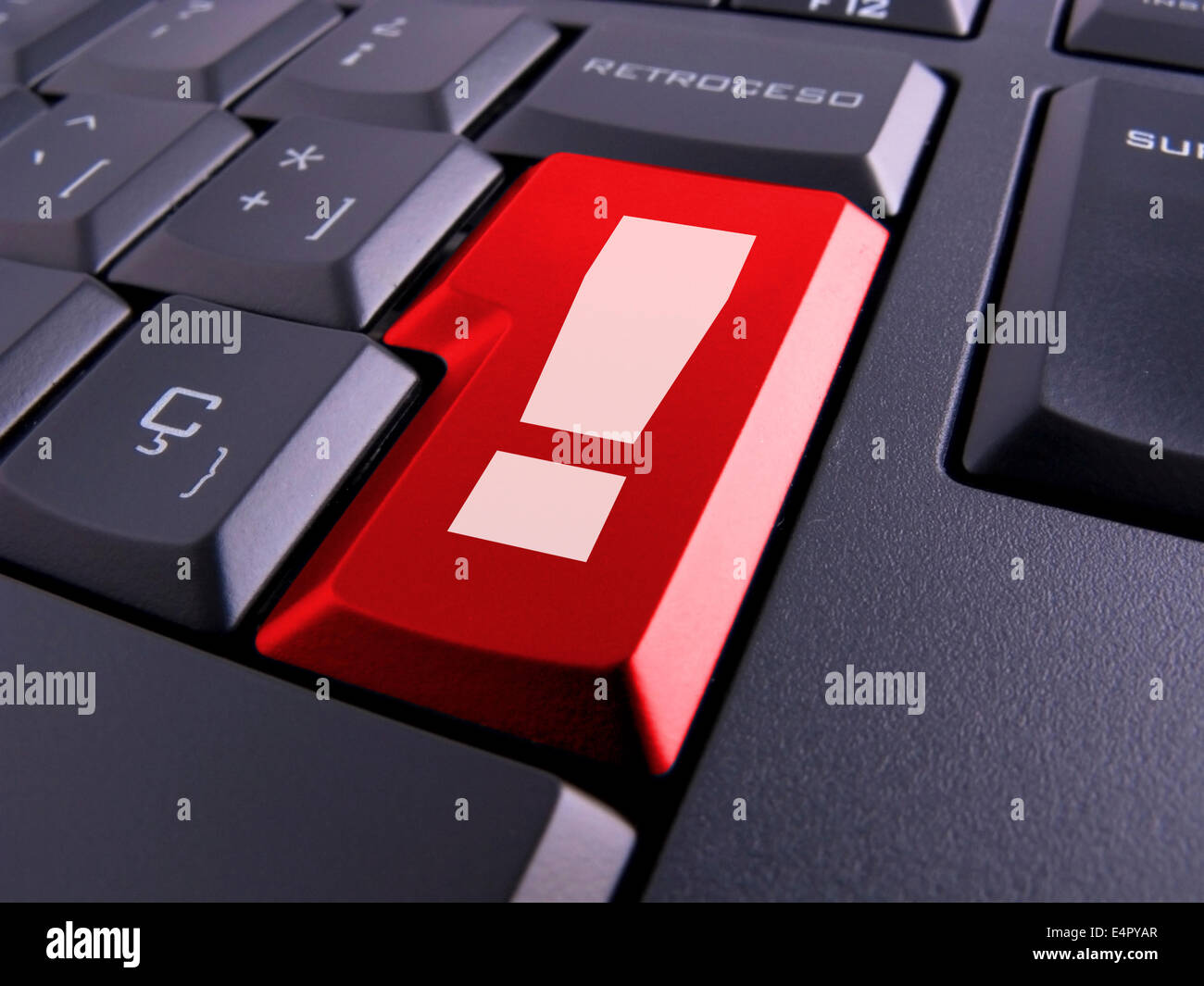 Photo d'un clavier avec des symboles de nice. Banque D'Images