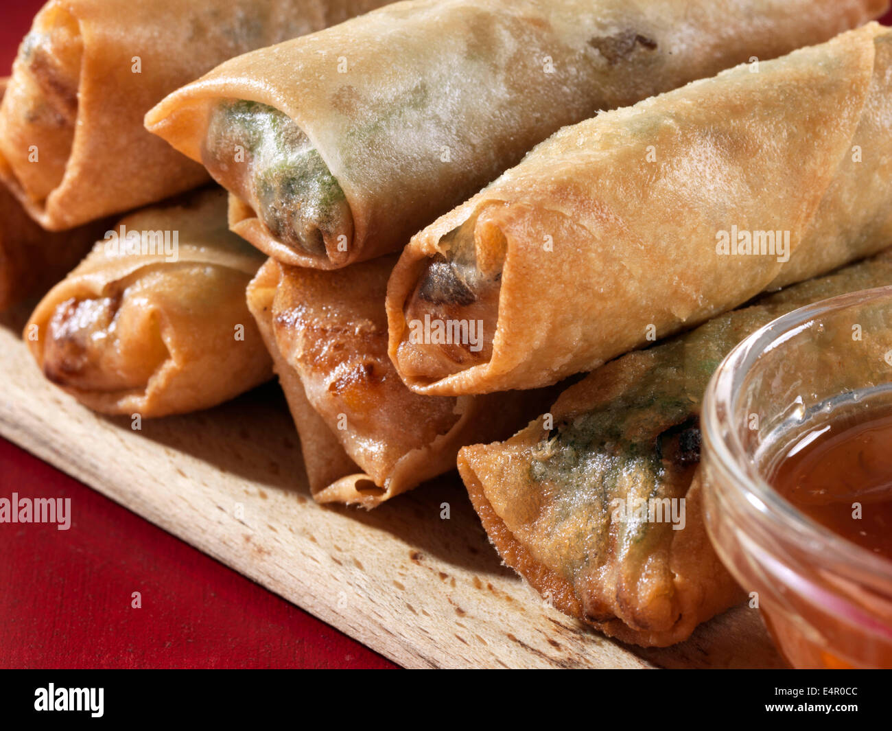 Rouleaux de printemps Banque D'Images