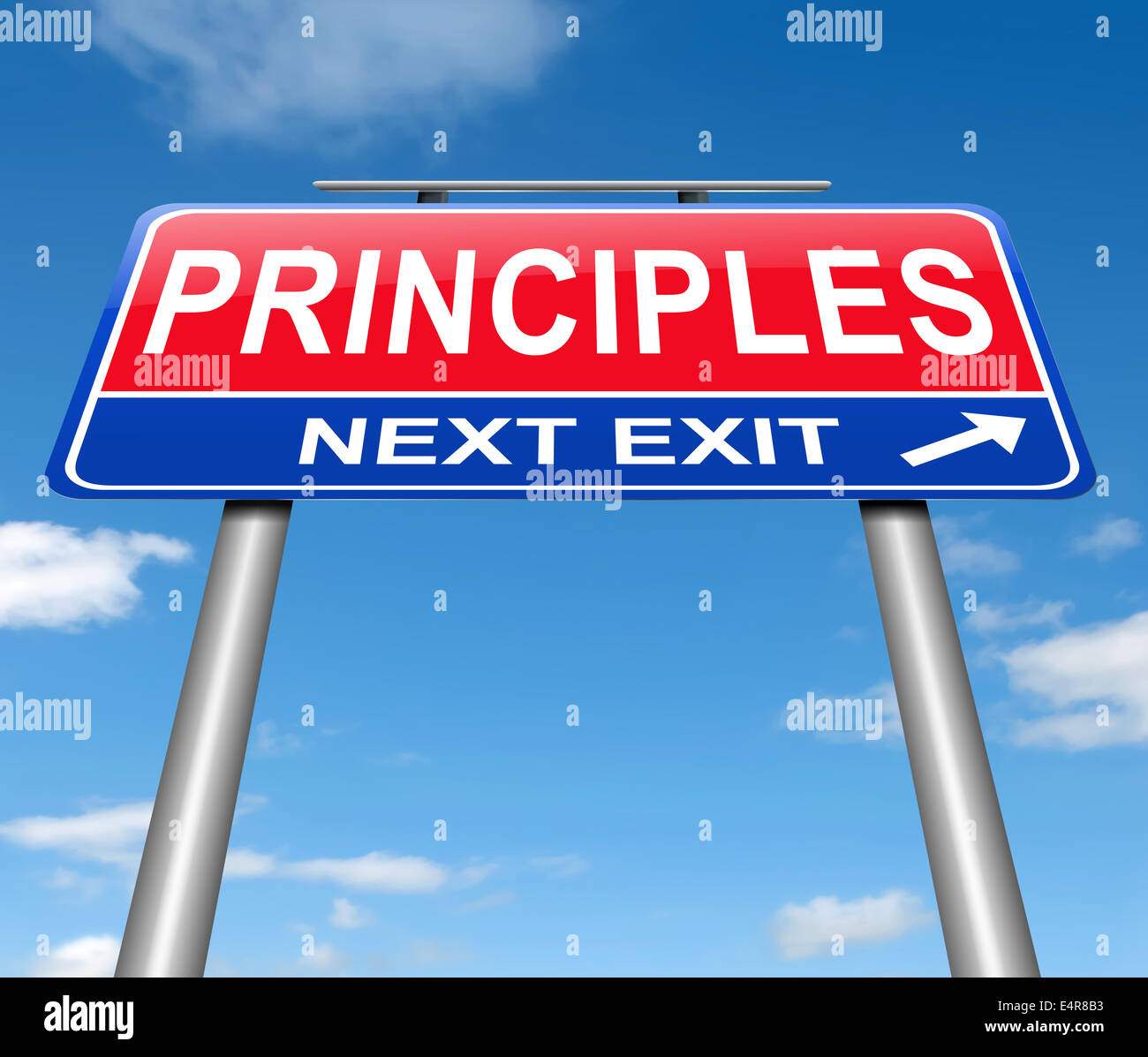 Concept principes. Banque D'Images
