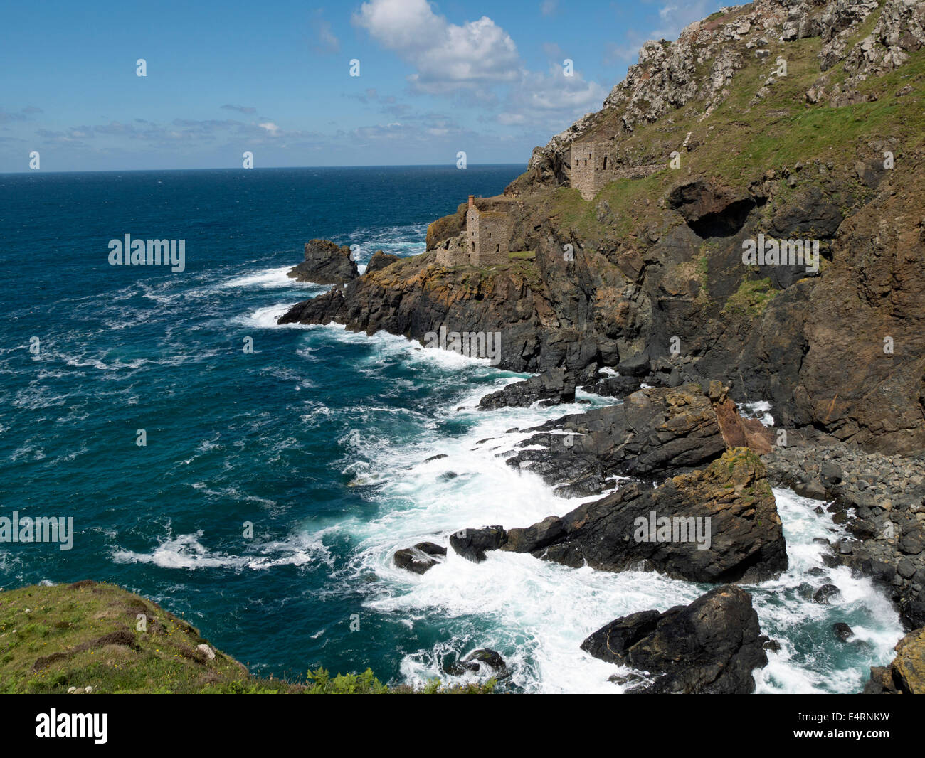 Les mines à Botallack, Cornwall. Banque D'Images