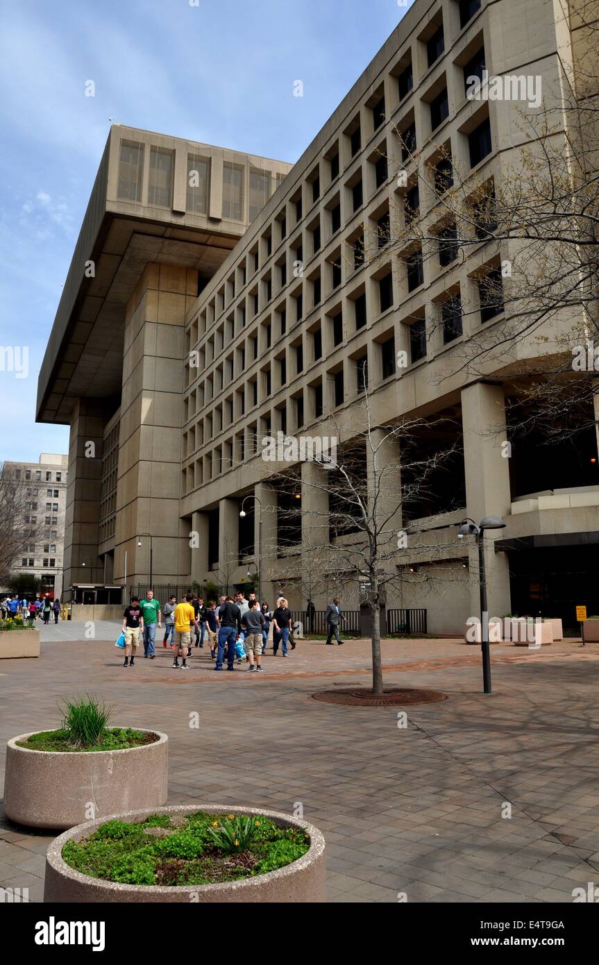 Washington, DC : J. Edgar Hoover F.B.I. Immeuble sur Pennsylvania Avenue Banque D'Images