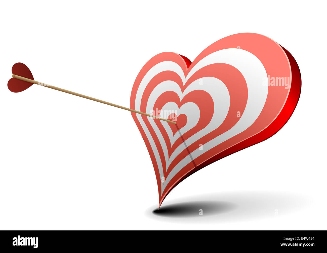 Cible valentine Banque D'Images