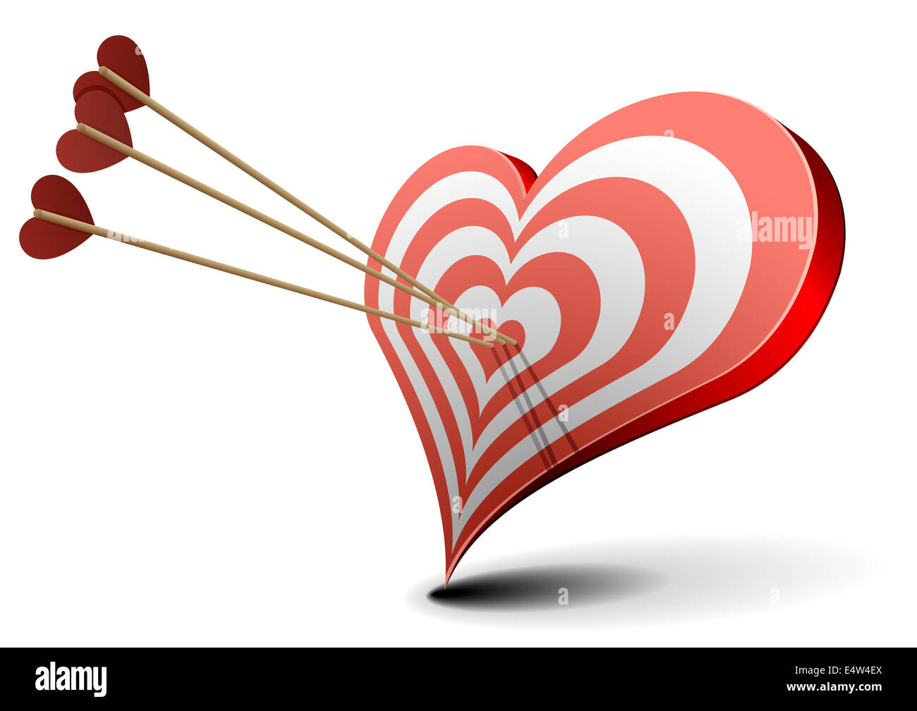 Cible valentine Banque D'Images