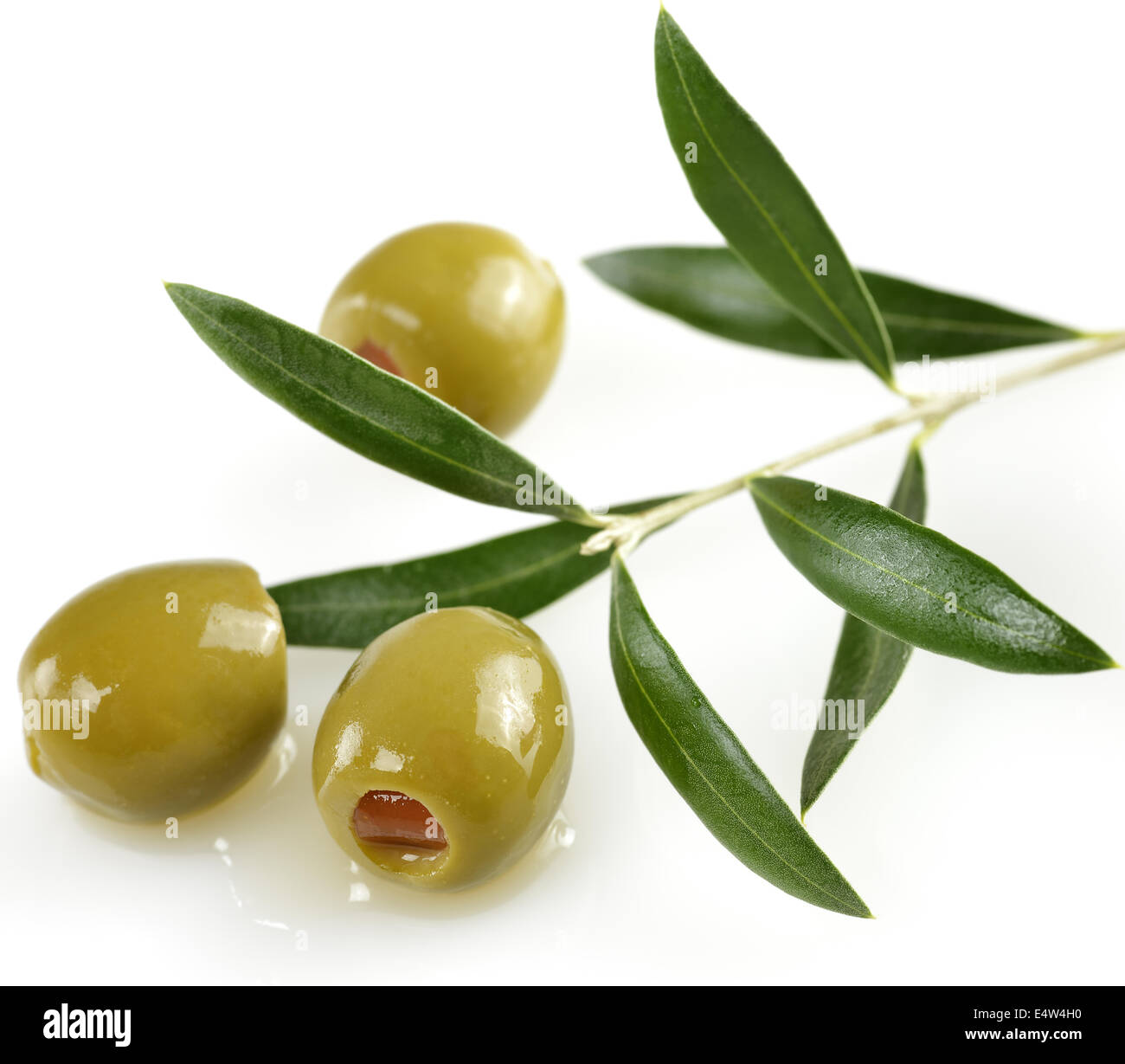 Olives vertes Banque D'Images