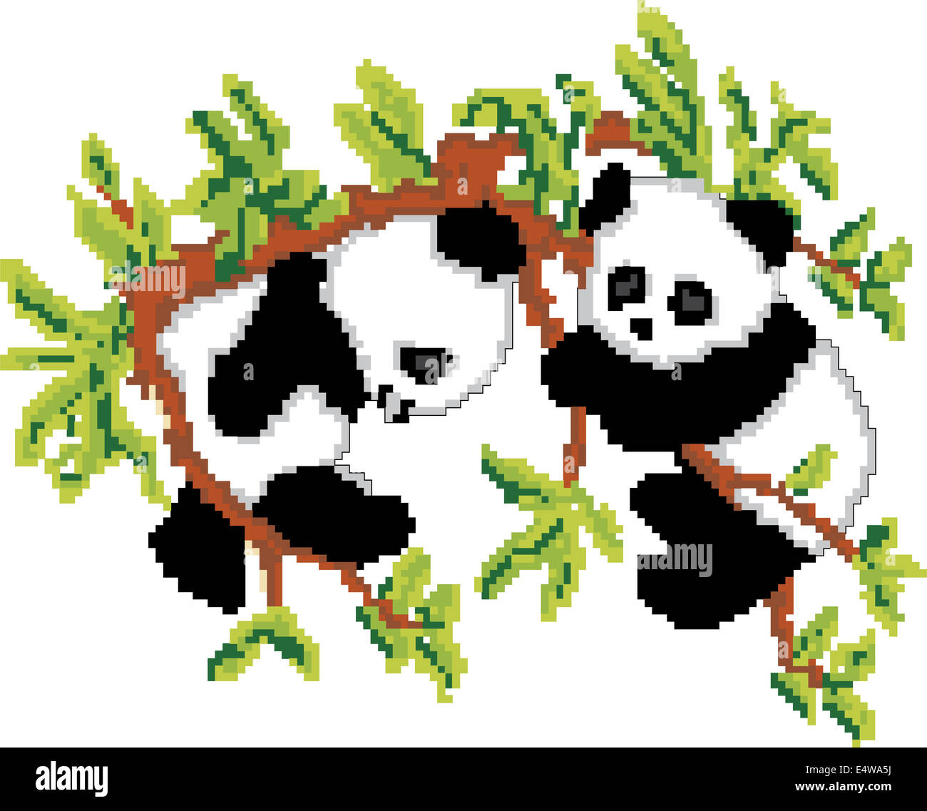 Cartoon Illustration Panda Bear Holding Photos Cartoon