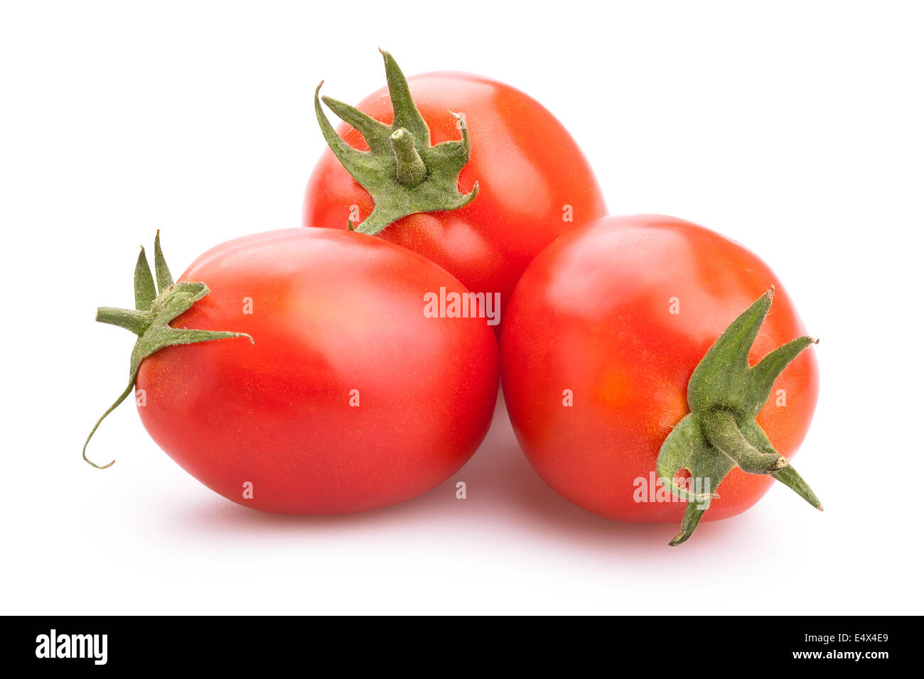Plum tomatoes isolated Banque D'Images