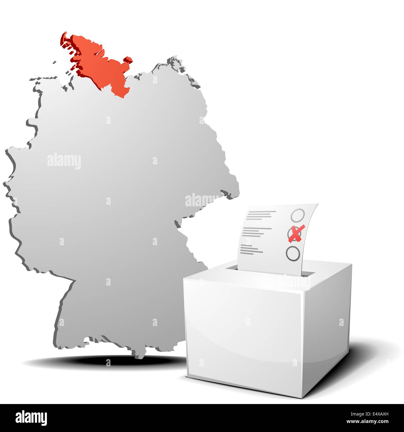 Voter Allemagne Schleswig Holstein Banque D'Images