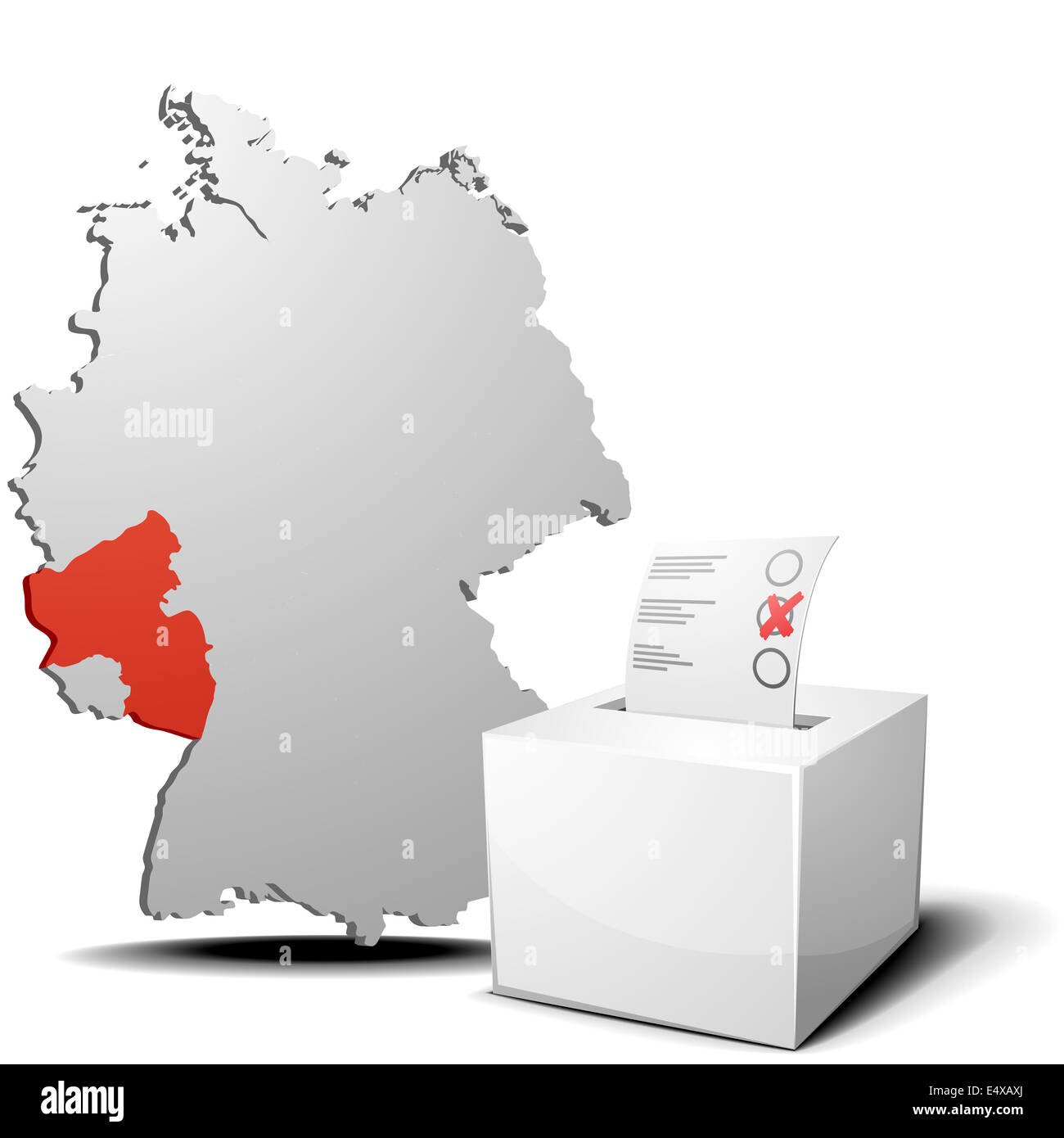 Voter Allemagne Rhénanie-palatinat Banque D'Images
