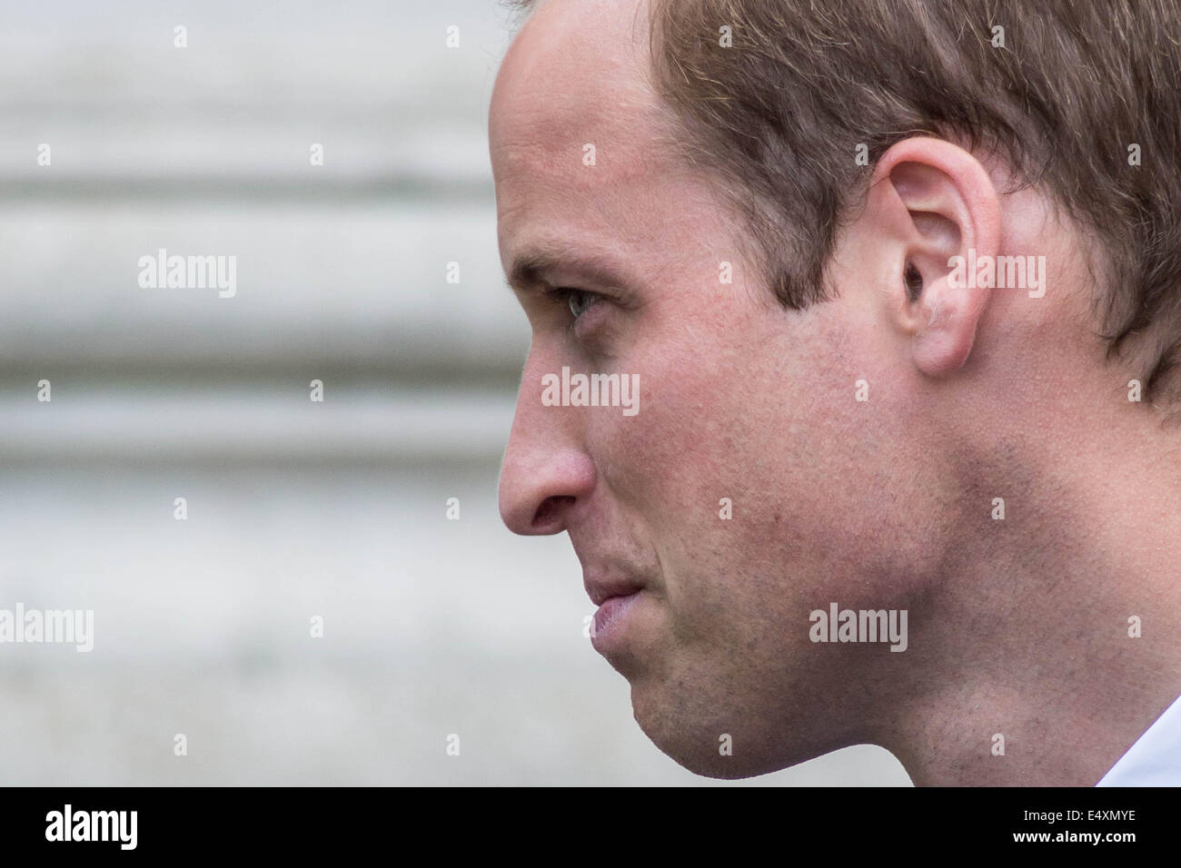 Londres, Royaume-Uni. 17 juillet, 2014. Le duc de Cambridge visites Imperial War Museum London Crédit : Guy Josse/Alamy Live News Banque D'Images