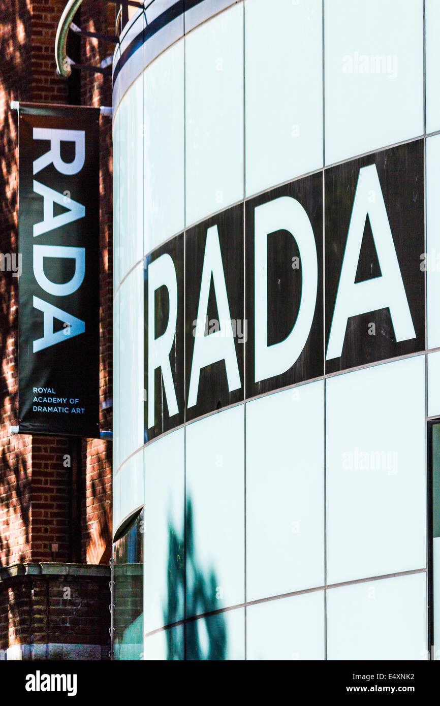 Royal Academy of Dramatic Art sign - Londres Banque D'Images