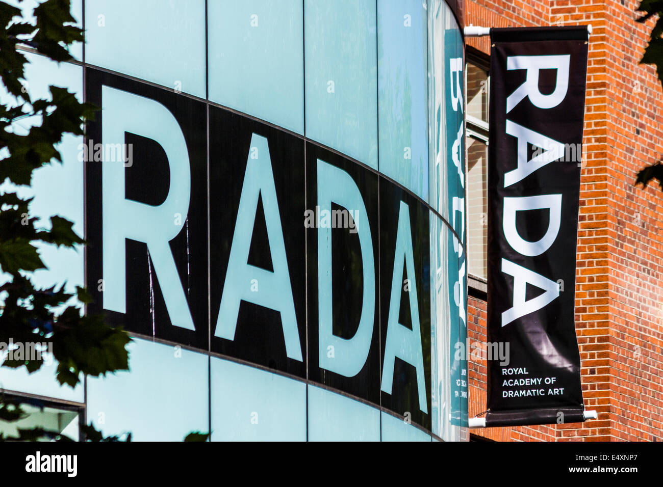 Royal Academy of Dramatic Art sign - Londres Banque D'Images